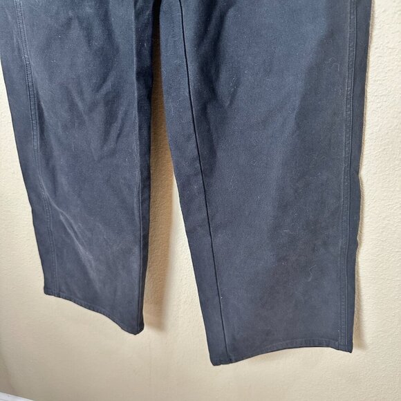 ARITZIA Wilfred Free Black Denim like Wide Leg Trousers Pants Size 00 - Picture 4 of 9